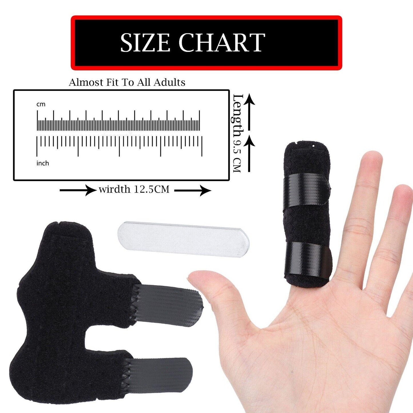 Finger Splint Support Brace – Adjustable Stabilizer for Pain Relief, Injury Recovery & Arthritis - FutureplusukFinger Splint Support Brace