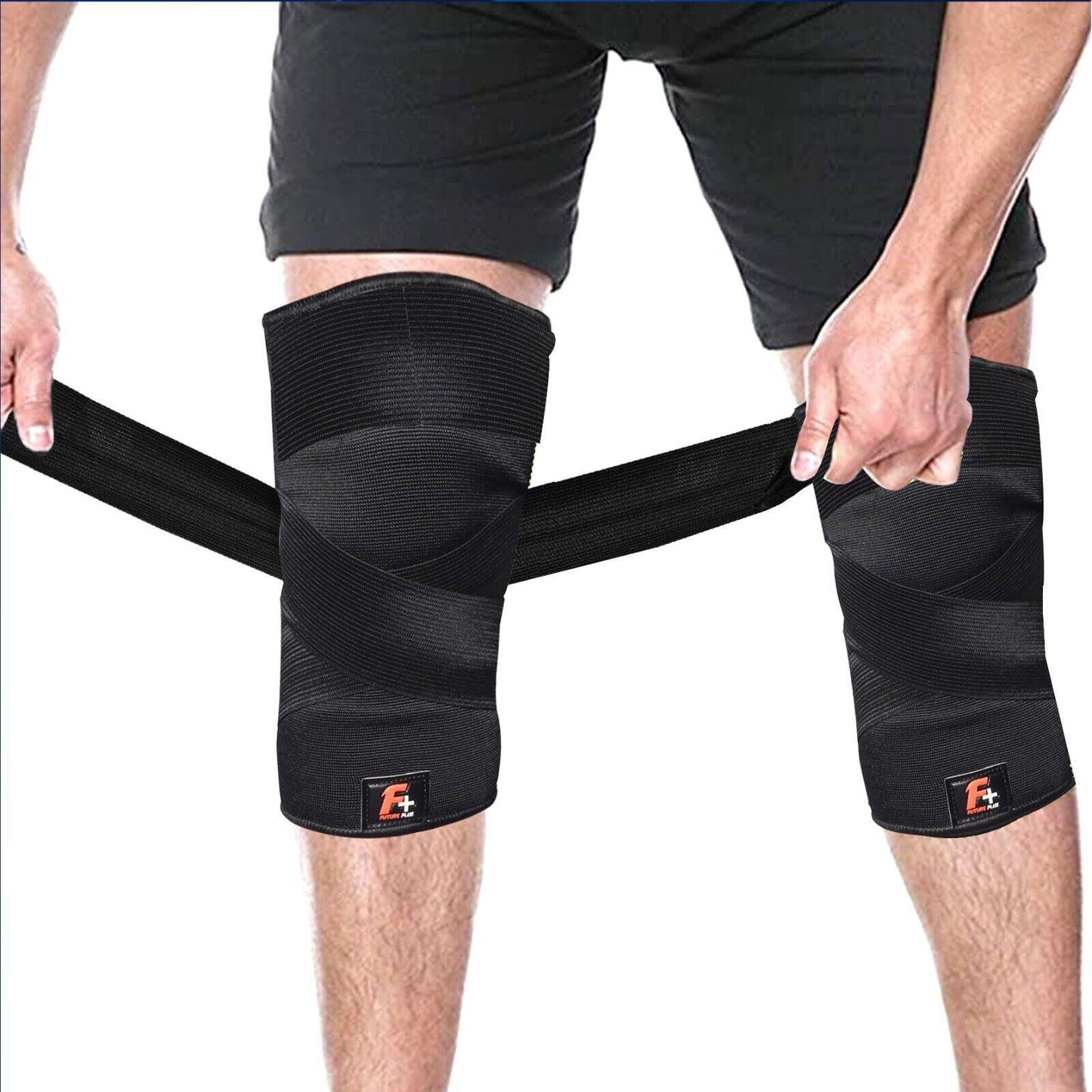 Knee Support Compression Sleeves with Straps – Adjustable Support for Pain Relief and Joint Stability - FutureplusukKnee Support Sleeves with Straps